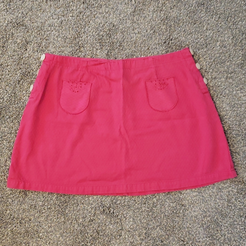 Vintage 90's Esprit Pink Textured Mini Skirt 13/14